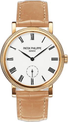 Patek Philippe Calatrava Yellow Gold — Ivory Roman Hobnail Dial | Ref. 7119J-010