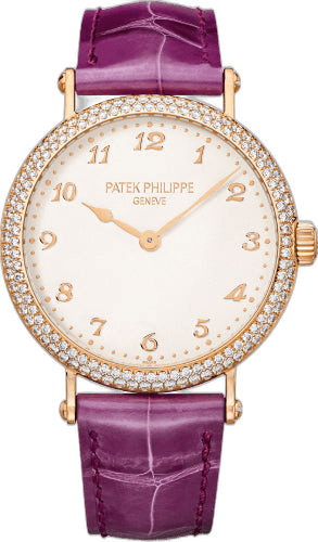 Patek Philippe Calatrava Rose Gold & Diamonds — Silver Opaline Dial Ladies | Ref. 7200/200R-001
