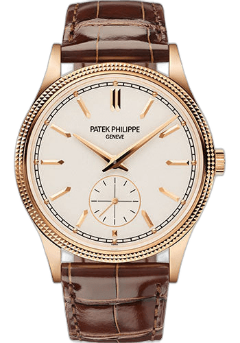 Patek Philippe Calatrava Rose Gold — Silver Grained Hobnail Case | Ref. 6119R-001