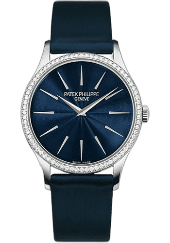 Patek Philippe Calatrava White Gold — Night Blue Guilloché Dial | Ref. 4897G-001