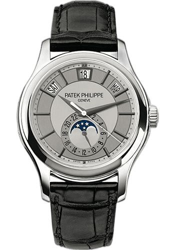 Patek Philippe Complications White Gold — Silvery Grey Annual Calendar | Ref. 5205G-001