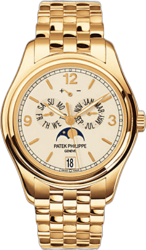 Patek Philippe Complications Yellow Gold — Ivory Annual Calendar Moon Phase | Ref. 5146/1J-001