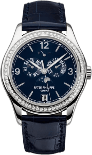 Patek Philippe Complications Annual Calendar Moon Phases White Gold — Blue Dial | Ref. 5147G-001