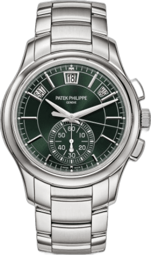 Patek Philippe Complications Steel — Olive Green Flyback Annual Calendar | Ref. 5905/1A-001
