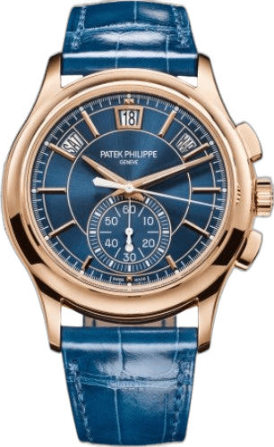 Patek Philippe Complications Rose Gold — Blue Dial Flyback Chronograph Annual Calendar | Ref. 5905R-010