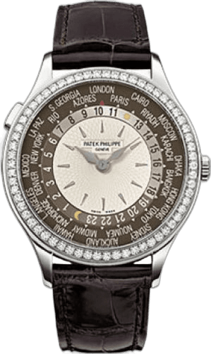 Patek Philippe Complications White Gold/Diamonds — Brown Dial | Ref. 7130G-010