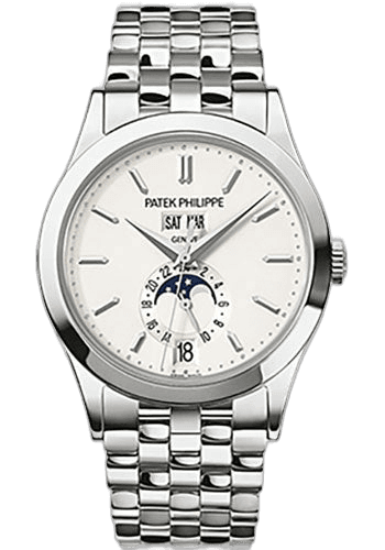 Patek Philippe Complications White Gold — Silvery Opaline Annual Calendar | Ref. 5396/1G-010