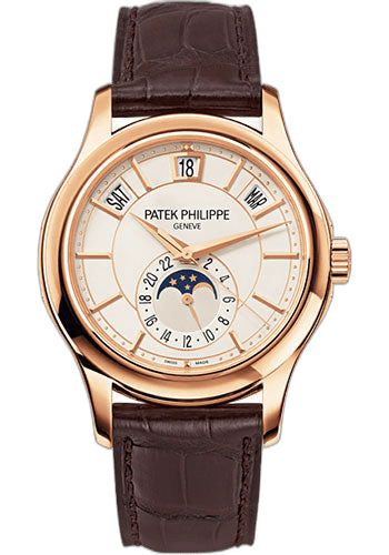 Patek Philippe Complications Rose Gold — Opaline White Annual Calendar Dial | Ref. 5205R-001