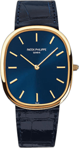 Patek Philippe Golden Ellipse Yellow Gold — Blue Dial | Ref. 3738/100J-012
