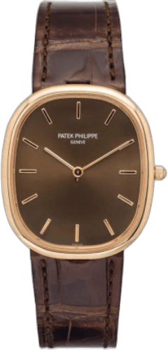 Patek Philippe Golden Ellipse Rose Gold — Chocolate Brown Dial | Ref. 3738/100R-001