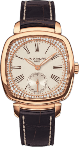 Patek Philippe Gondolo Ladies Rose Gold — Cream Diamond-Set Rectangular Dial | Ref. 7041R-001