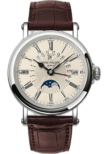 Patek Philippe Perpetual Calendar White Gold — Guilloché Retrograde Date | Ref. 5159G-001