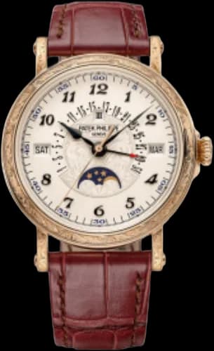Patek Philippe Grand Complications Rose Gold — Silver Arabic Dial, Hand-Engraved Case | Ref. 5160/500R-001