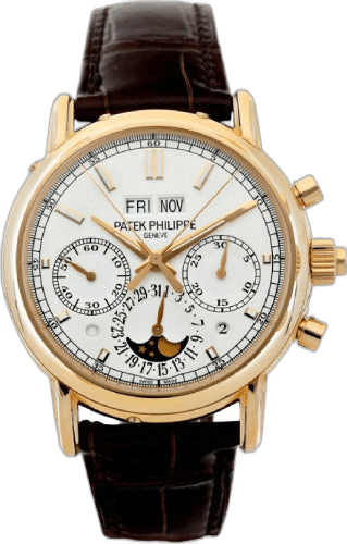 Patek Philippe Grand Complications Rose Gold — Silver Opaline Split-Seconds Perpetual Calendar | Ref. 5204R-001