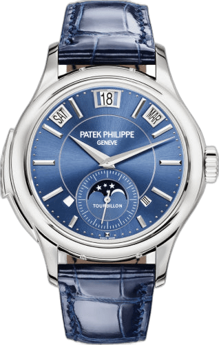 Patek Philippe Grand Complications White Gold — Minute Repeater Tourbillon Perpetual Calendar Blue Dial | Ref. 5207G-001