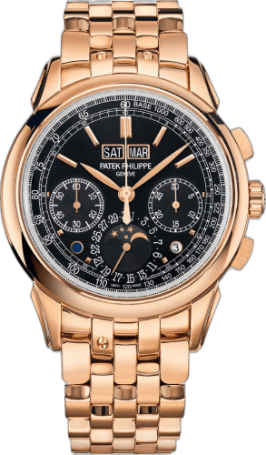 Patek Philippe Grand Complications Rose Gold — Black Perpetual Calendar Chronograph | Ref. 5270/1R-001