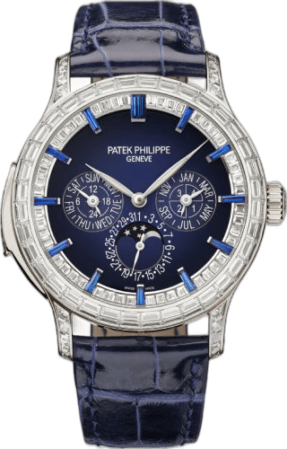 Patek Philippe Grand Complications Platinum — Minute Repeater Perpetual Calendar Diamond | Ref. 5374/300P-001