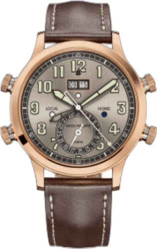 Patek Philippe Grand Complications Rose Gold — Grey Dial Alarm Travel Time | Ref. 5520RG-001