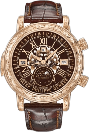 Patek Philippe Grand Complications Rose Gold — Sky Moon Tourbillon, Brown Dial | Ref. 6002R-001