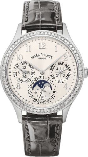 Patek Philippe Grand Complications White Gold — Ladies First Perpetual Calendar Diamond Bezel | Ref. 7140G-001