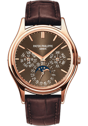 Patek Philippe Grand Complications Rose Gold — Brown Sunburst Perpetual Calendar | Ref. 5140R-001