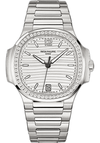 Patek Philippe Nautilus Steel — Diamond-Set Silver Opaline Dial | Ref. 7118/1200A-010