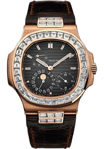 Patek Philippe Nautilus Rose Gold — Diamond-Set Black Dial | Ref. 5724R-001