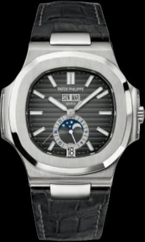 Patek Philippe Nautilus Steel — Black Dial Annual Calendar | Ref. 5726A-001