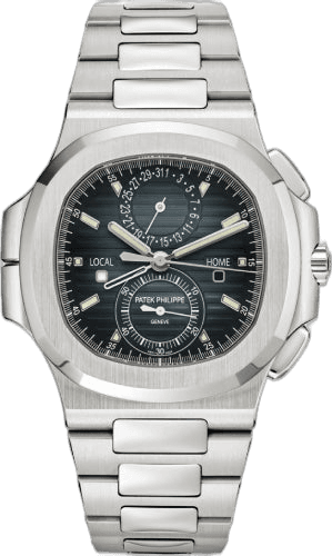 Patek Philippe Nautilus Steel — Blue/Black Dial Flyback Chronograph Travel Time | Ref. 5990/1A-011