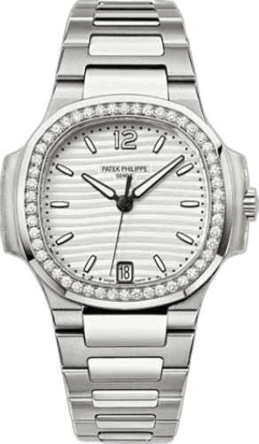 Patek Philippe Nautilus Steel & Diamonds — Silver Dial Ladies | Ref. 7018/1A-001