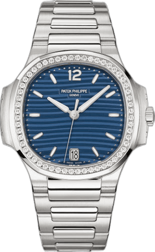 Patek Philippe Nautilus Ladies Steel — Blue Dial Diamond Bezel | Ref. 7118/1200A-001