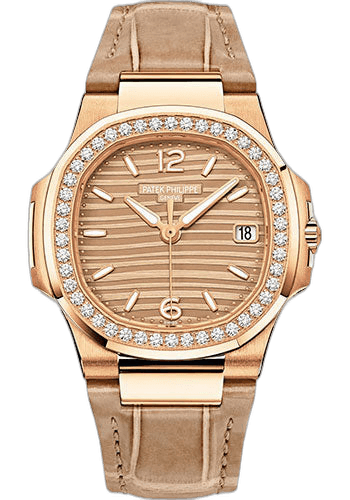 Patek Philippe Nautilus Rose Gold — Golden Dial Date | Ref. 7010R-012