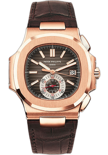 Patek Philippe Nautilus Rose Gold — Chronograph, Black-Brown Dial | Ref. 5980R-001