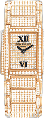Patek Philippe Twenty~4 Rose Gold & Diamonds — Diamond Pavé Dial | Ref. 4909/50R-001