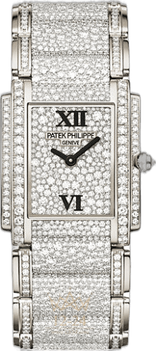 Patek Philippe Twenty~4 White Gold & Diamonds — Diamond Pavé Dial | Ref. 4910/52G-001
