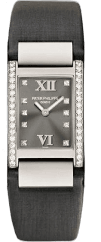 Patek Philippe Twenty~4 White Gold Diamonds — Grey Roman Diamond Dial | Ref. 4920G-001