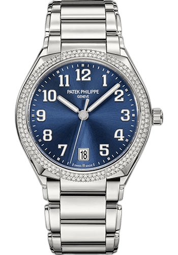 Patek Philippe Twenty~4 Steel — Diamond Bezel & Blue Sunburst Dial | Ref. 7300/1200A-001