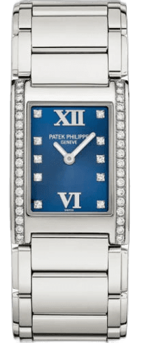 Patek Philippe Twenty~4 Steel/Diamonds — Blue Dial | Ref. 4910/10A-012
