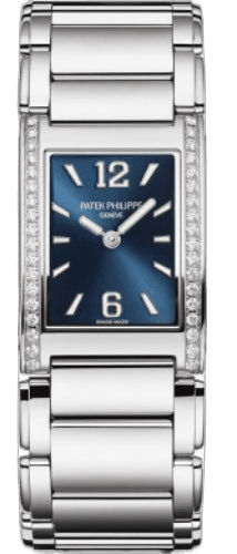 Patek Philippe Twenty~4 Ladies Steel — Diamond Bezel Blue Dial | Ref. 4910/1200A-001