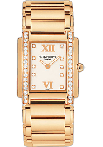 Patek Philippe Twenty~4 Rose Gold — Diamond-Set White Dial | Ref. 4910/11R-011
