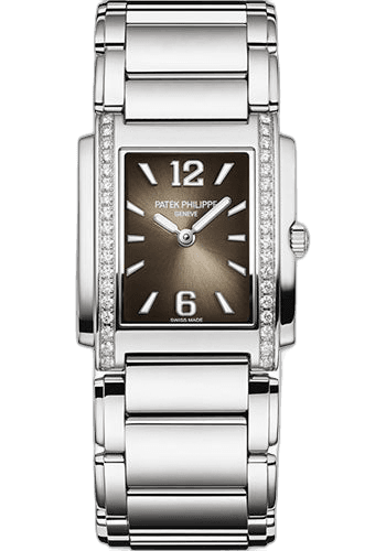 Patek Philippe Twenty~4 Steel — Gray Arabic Sunburst | Ref. 4910/1200A-010