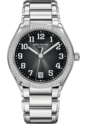 Patek Philippe Twenty~4 Steel — Diamond-Bezel Grey Sunburst Dial Automatic | Ref. 7300/1200A-010