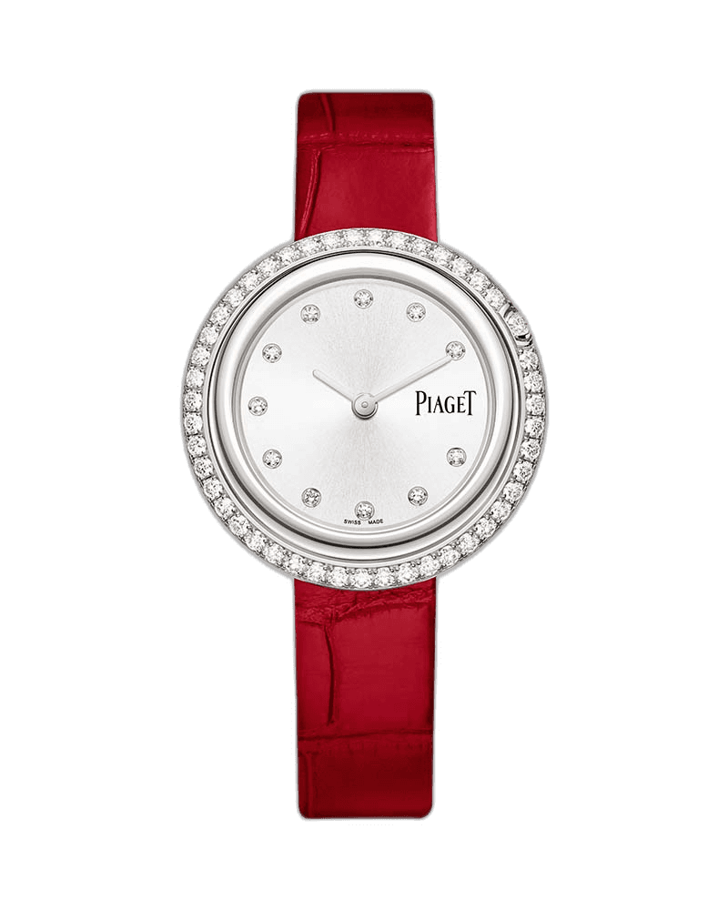 Piaget Possession White Gold — Diamond-Set Scarlet Leather Charm | Ref. G0A44294