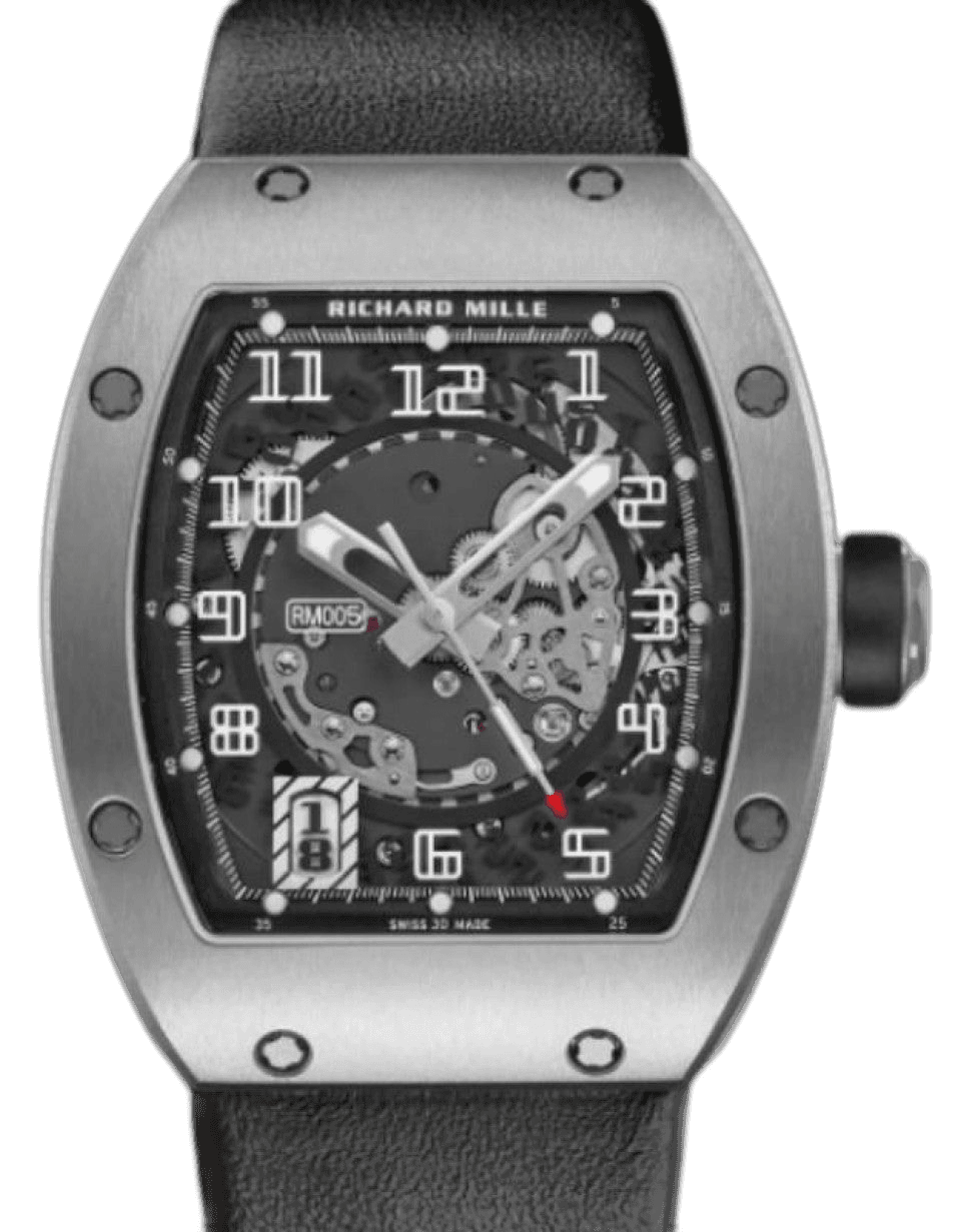Automatic 2004 Automatic Titanium 37.8mm RM 005 38mm Skeleton Dial — Richard Mille Ref. RM005