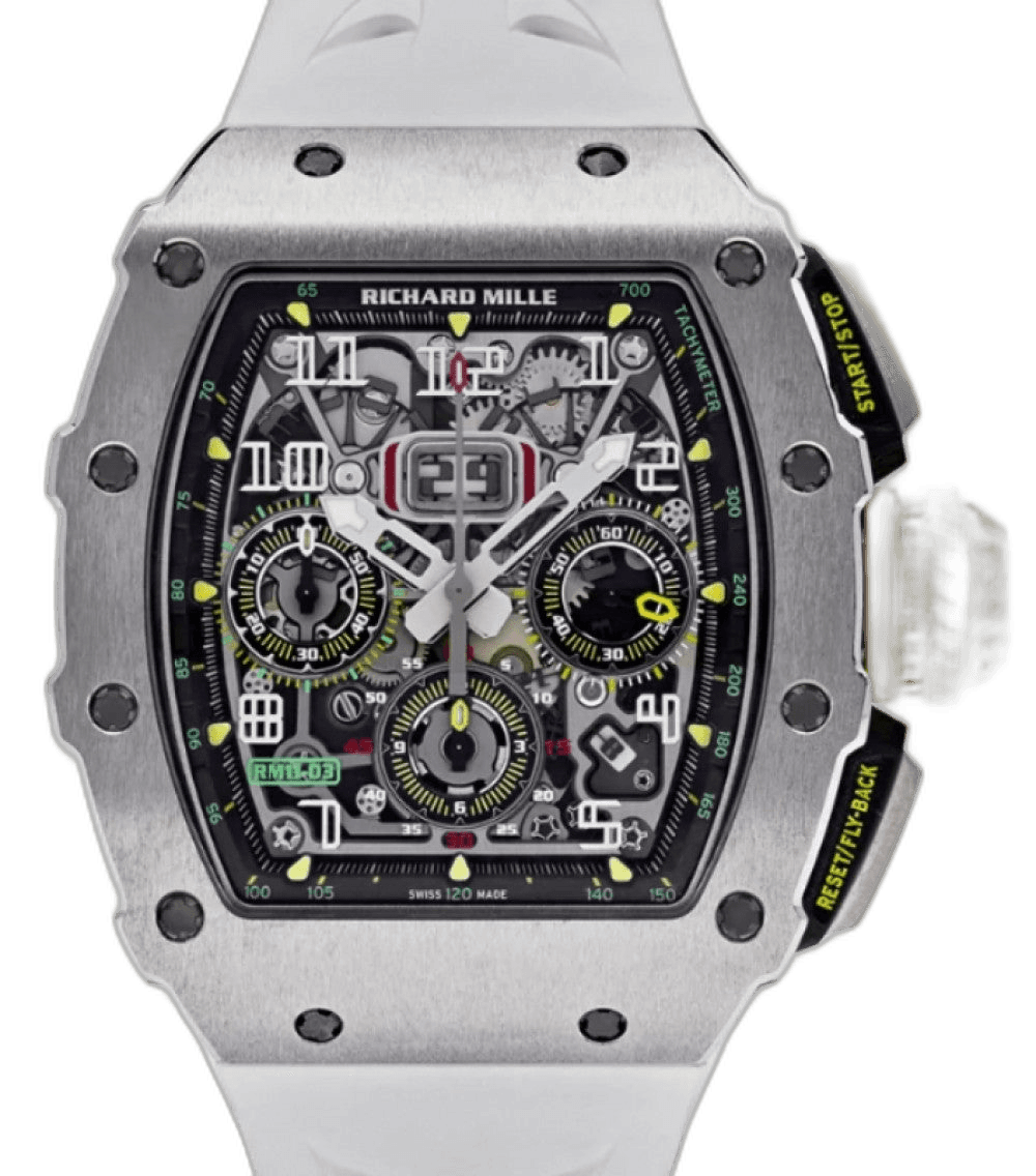 Richard Mille Automatic Flyback Chronograph Titanium RM 11-03 Skeleton Dial Timepiece [RM 11-03