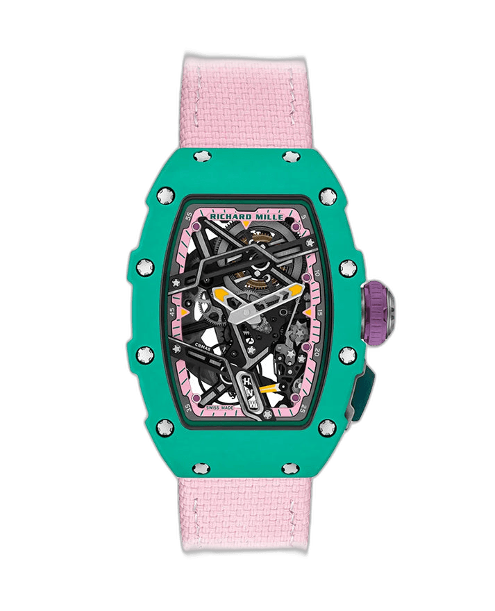 Richard Mille Automatic Winding Sport "Nafi Thiam" Green Quartz TPT RM 07-04 - BRAND NEW Skeleton Dial Timepiece [RM 07-04
