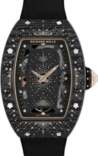 Automatic Winding Intergalactic Starry Night Carbon TPT Diamond Set Bezel | RM07-01 (15) Skeleton Dial · Richard Mille RM 07-01