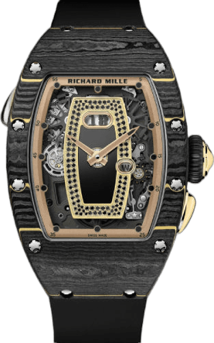 Automatic Winding Carbone TPT Black | RM037 (3) Skeleton Dial by Richard Mille — RM 037