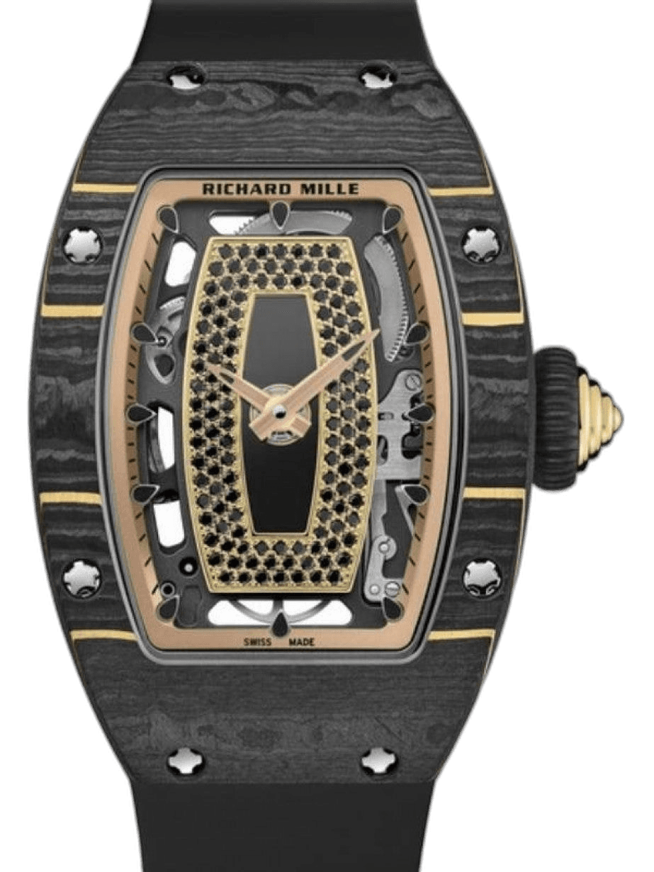 Automatic Winding Carbon TPT Black RM 07-01 - BRAND NEW Skeleton Dial — Richard Mille Ref. RM 07-01