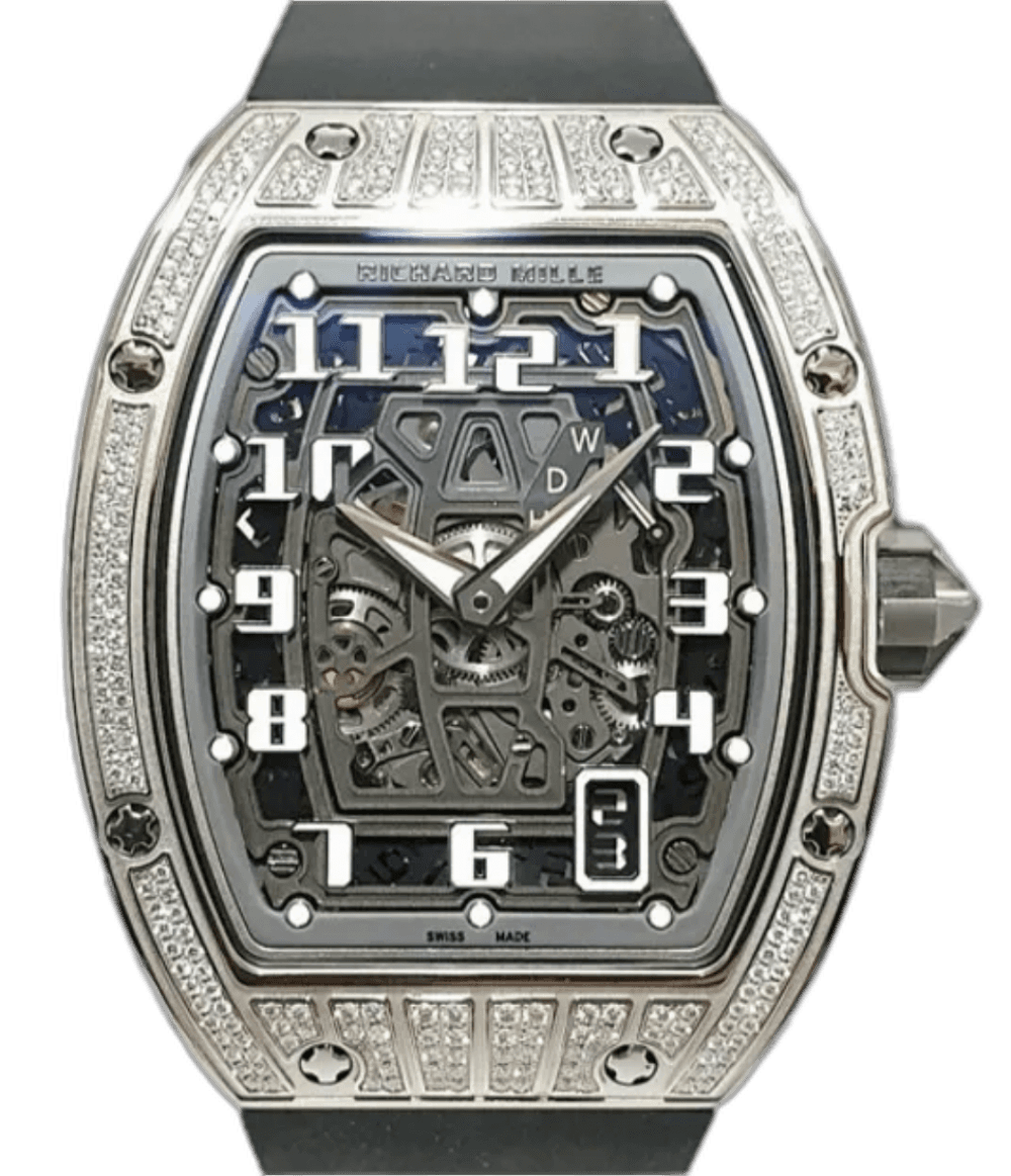 Richard Mille Automatic Winding Extra Flat White Gold Diamond RM 67-01 - BRAND NEW 38mm Skeleton Dial Watch Ref. RM 67-01